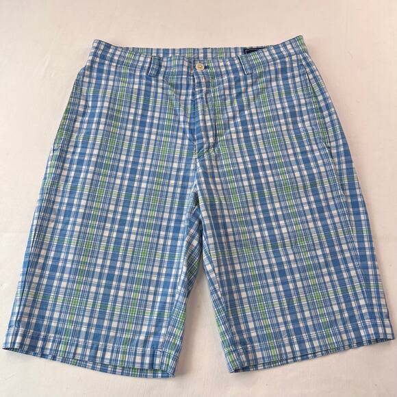 Vineyard Vines Other - Vineyard Vines Blue & Green Plaid Club Shorts Men's size 30x10